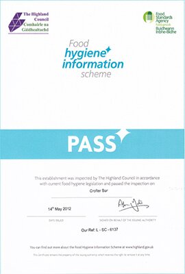 Award for excellence in Hygiene - Highland Council